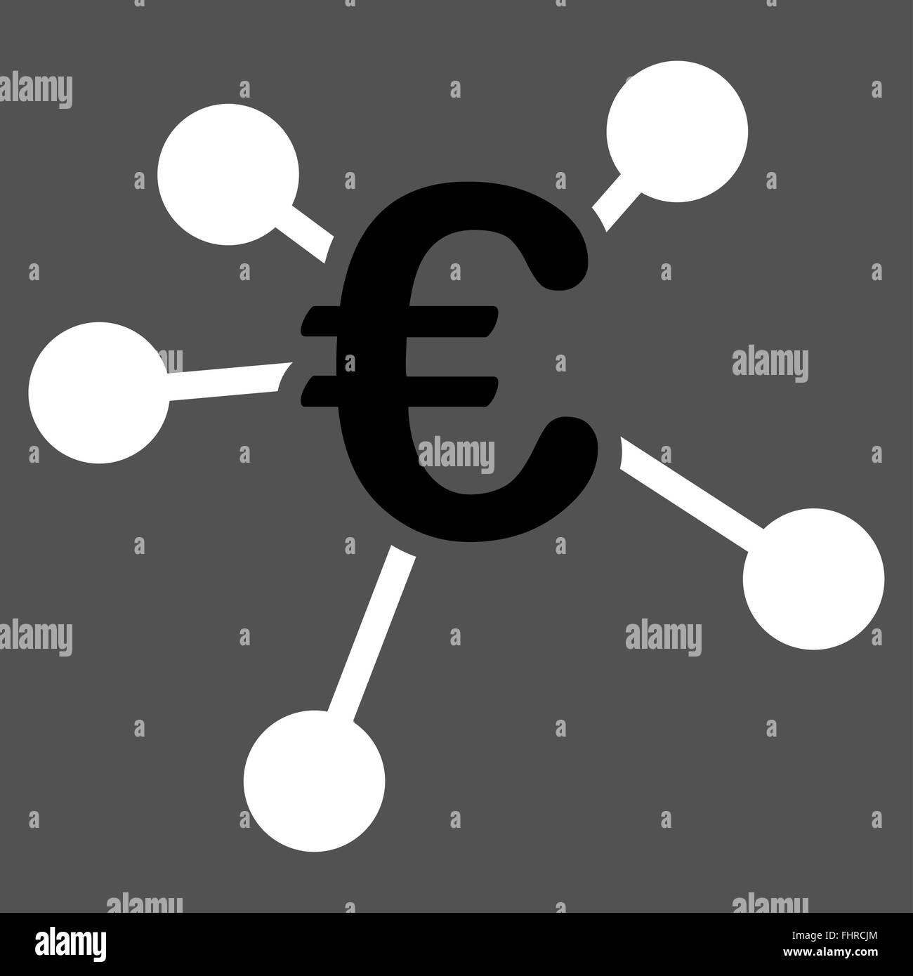 Euro Distribution Icon Stock Photo - Alamy