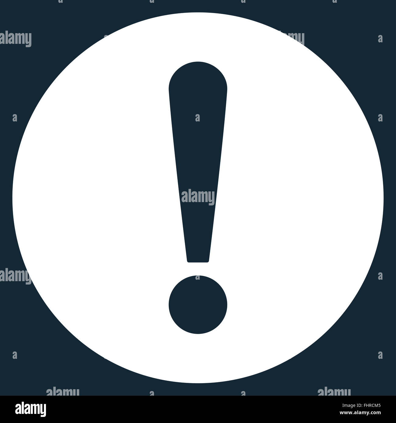 Problem flat white color icon Stock Photo - Alamy
