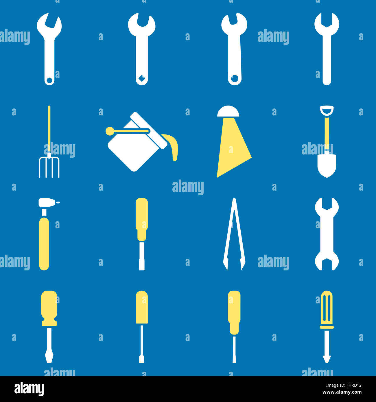 Instruments and tools icon set Stock Photo - Alamy