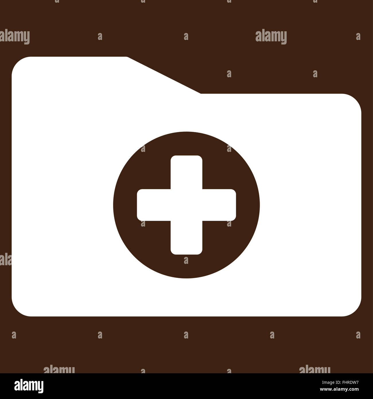 Medical Folder Icon Stock Photo - Alamy