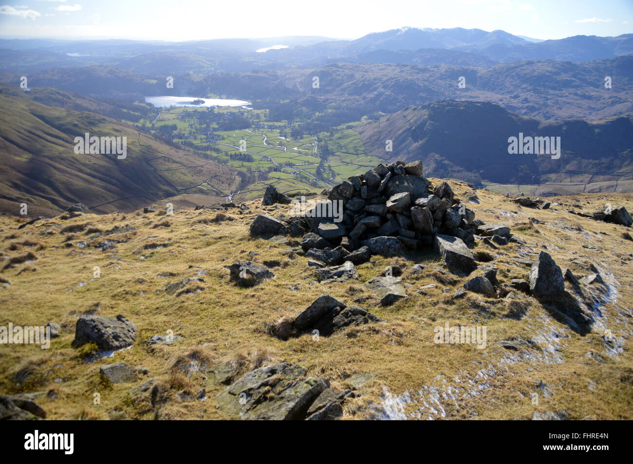 Pile of stones on a mountain top hi-res stock photography and images ...