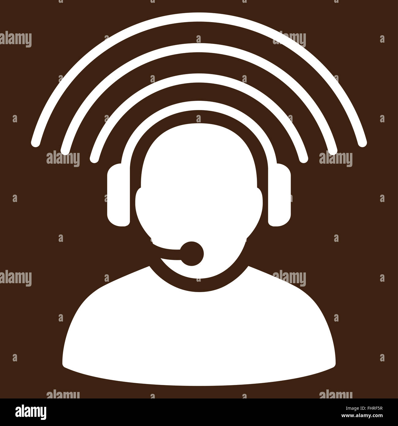 Operator Signal Icon Stock Photo - Alamy