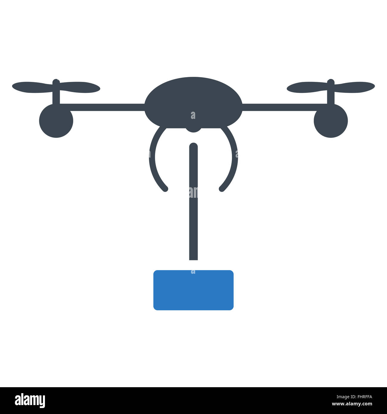 Copter shipment icon Stock Photo - Alamy