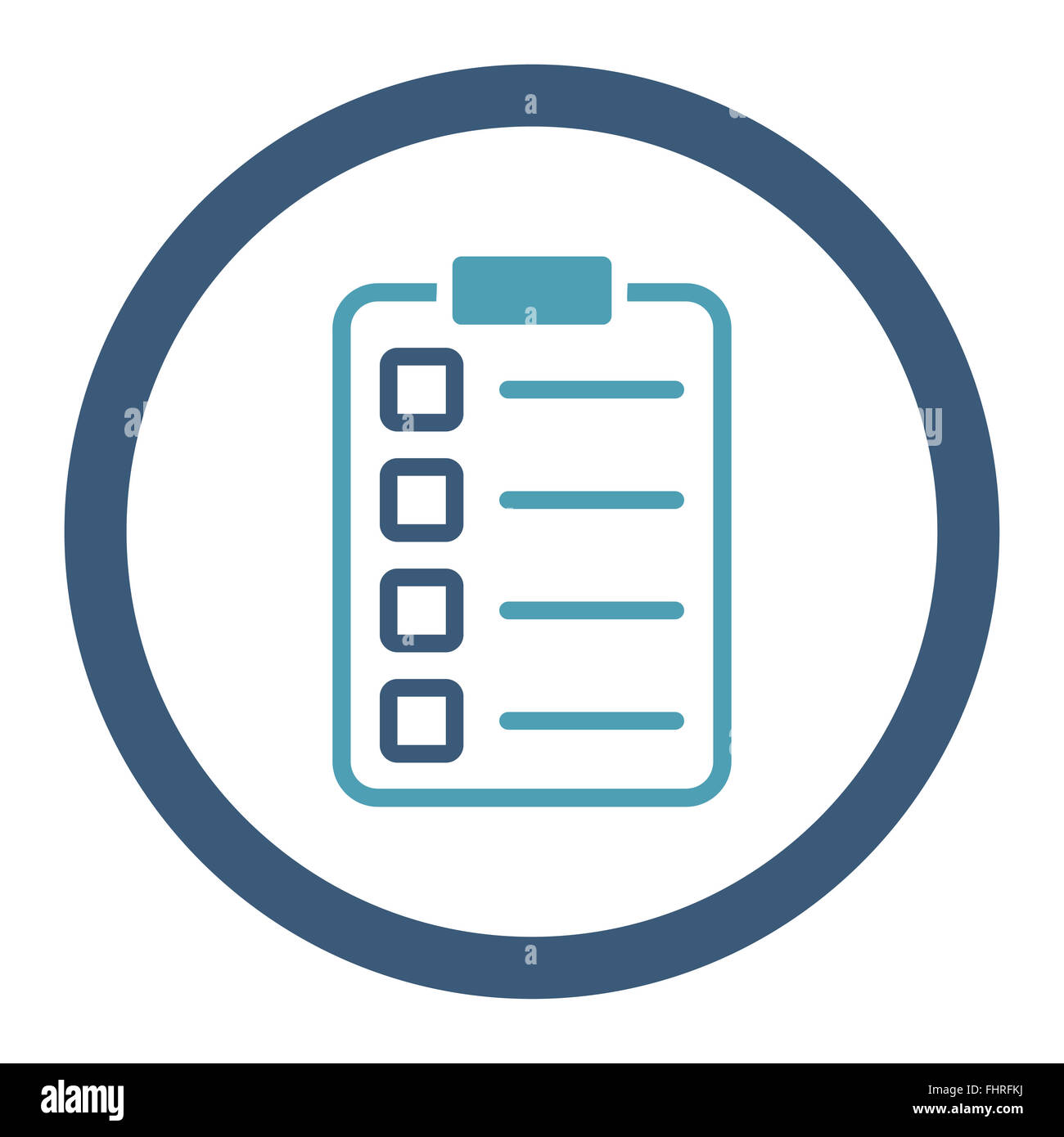 Examination flat cyan and blue colors rounded glyph icon Stock Photo ...