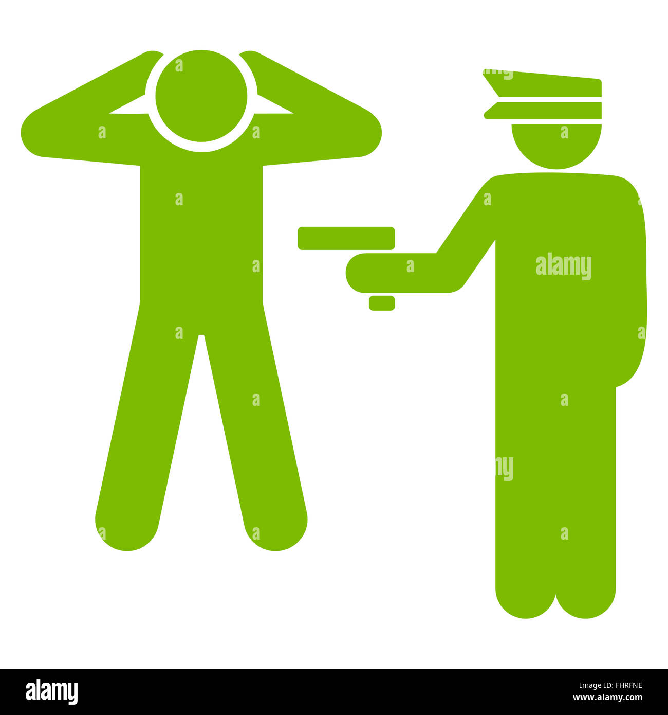 Arrest icon from Business Bicolor Set Stock Photo - Alamy