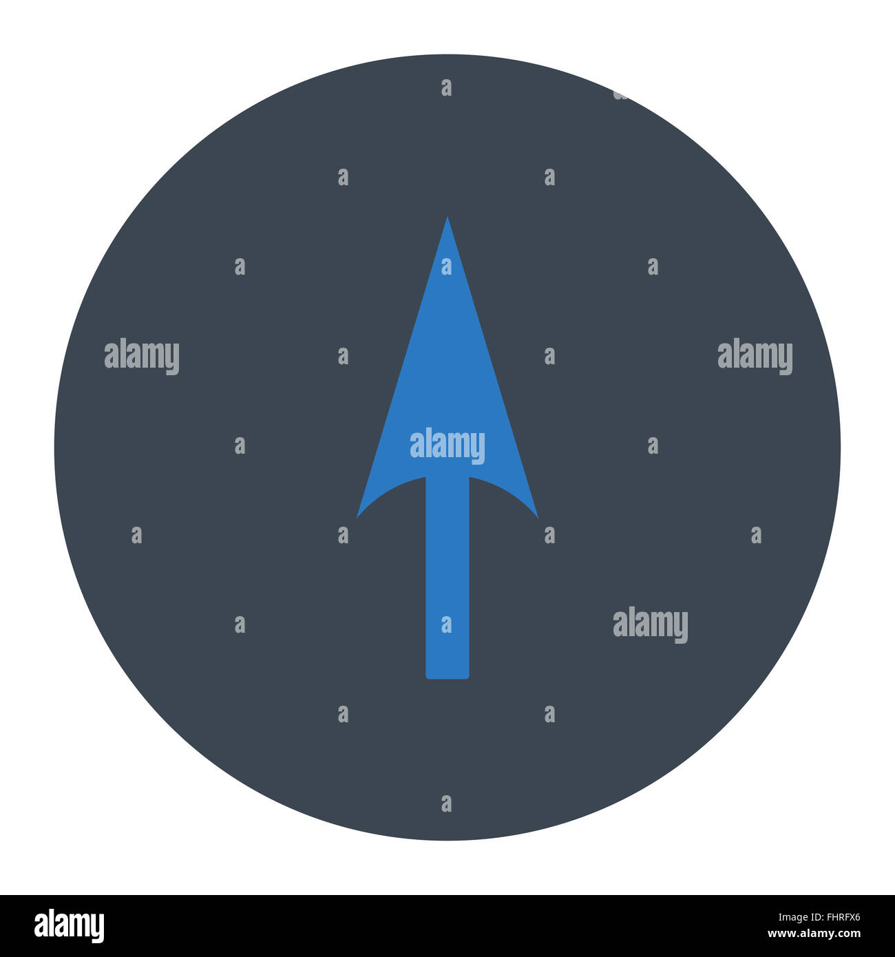 Arrow Axis Y flat smooth blue colors round button Stock Photo - Alamy