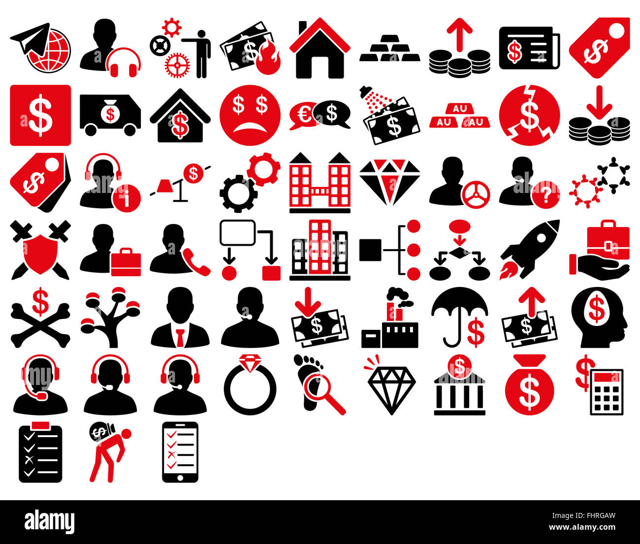 Commerce Icon Set Stock Photo - Alamy