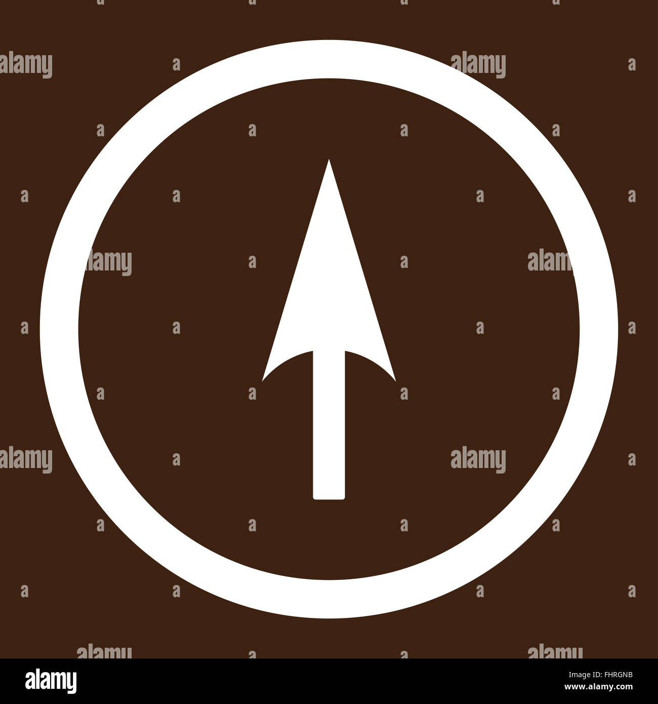 Arrow Axis Y flat white color rounded raster icon Stock Photo - Alamy