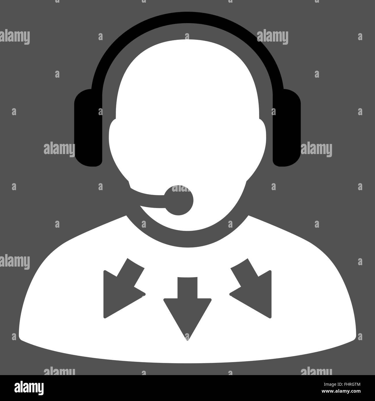 Operator Message Icon Stock Photo - Alamy