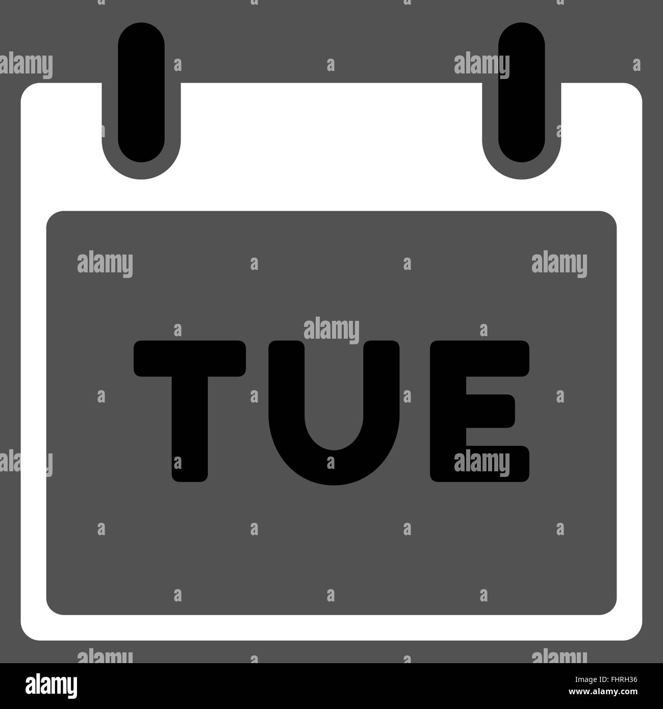 Tuesday Flat Icon Stock Photo - Alamy