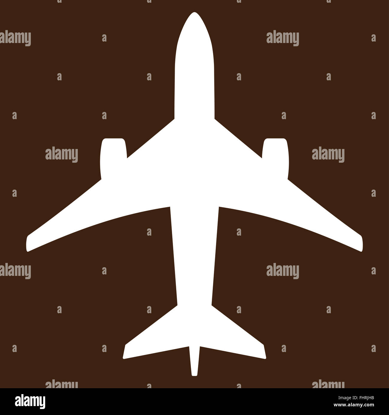 Jet Plane Flat Icon Stock Photo - Alamy