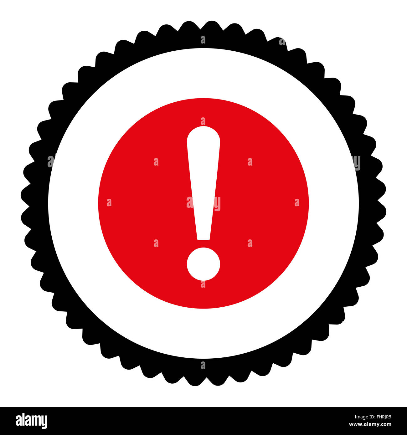 Problem flat intensive red and black colors round stamp icon Stock ...