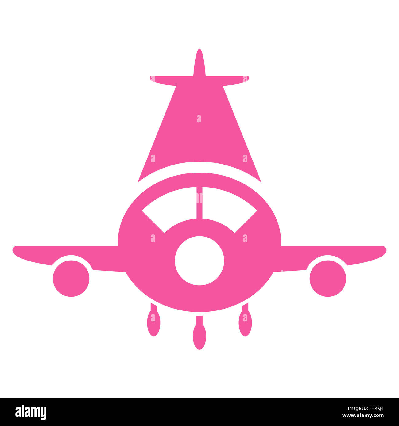 Cargo Plane Flat Icon Stock Photo - Alamy