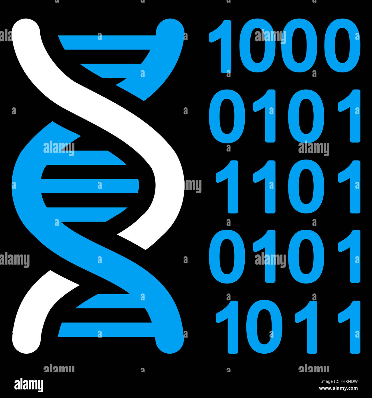 Genetic Code Icon Stock Photo - Alamy