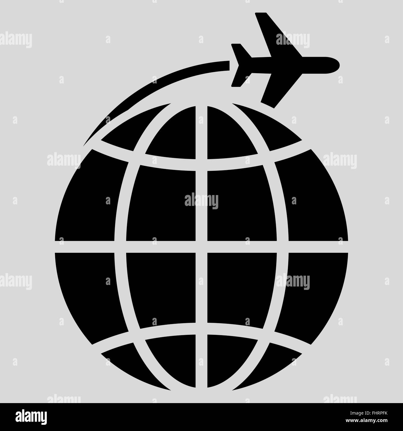 International Flight Flat Icon Stock Photo Alamy