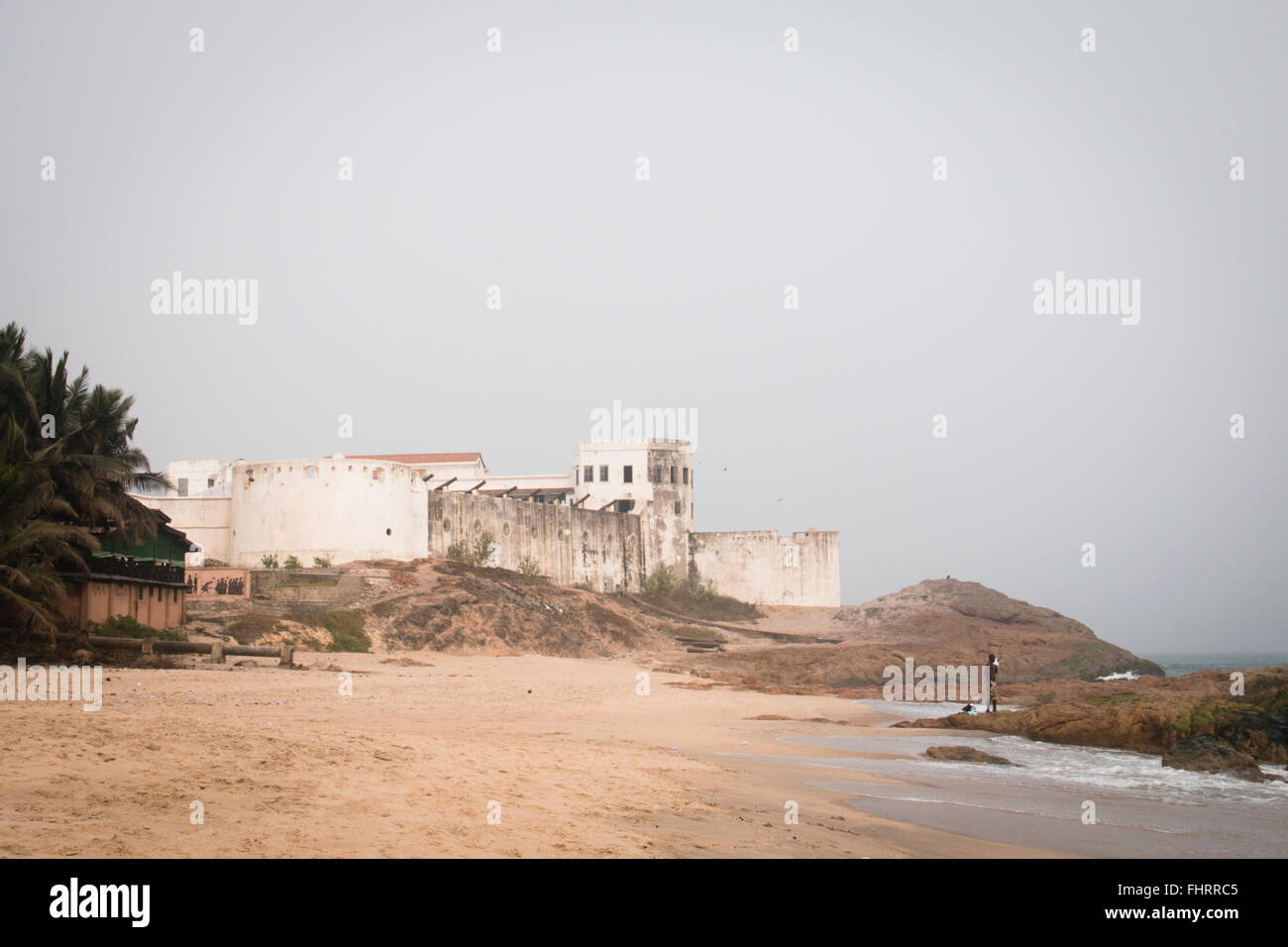 The Cape Coast Castle in Ghana is one of about forty 'slave castles', or large commercial forts, built on the Gold Coast Stock Photo