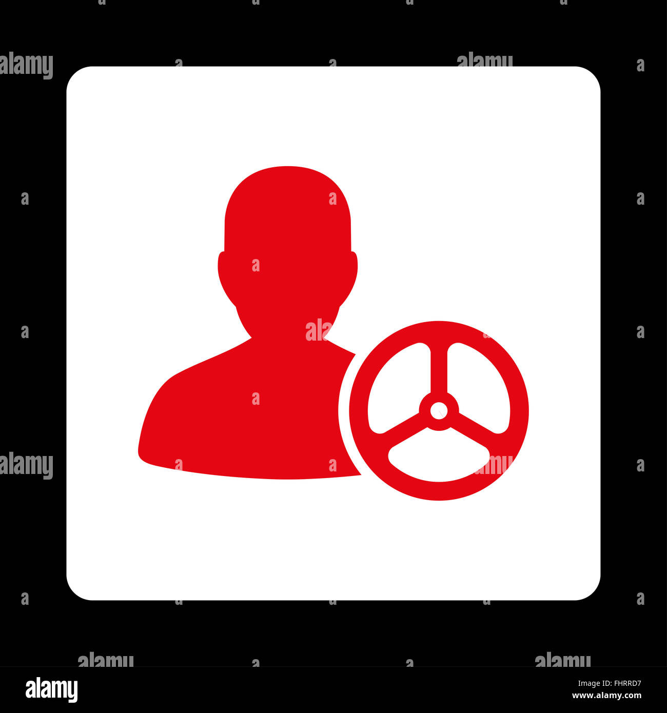 Driver Icon from Commerce Buttons OverColor Set Stock Photo - Alamy