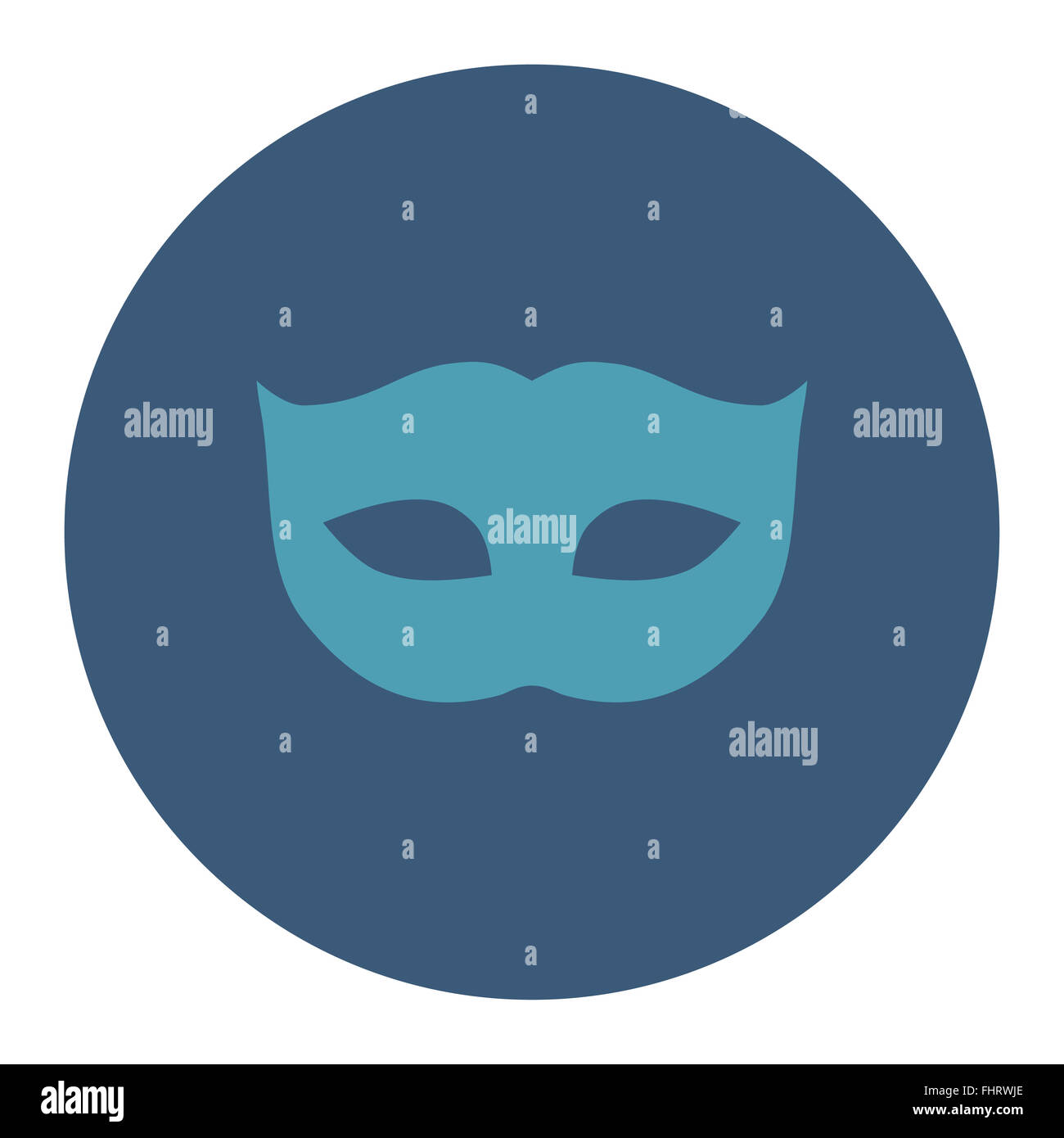 Help Button Mask Privacy Mask flat cyan and blue colors round button Stock Photo - Alamy