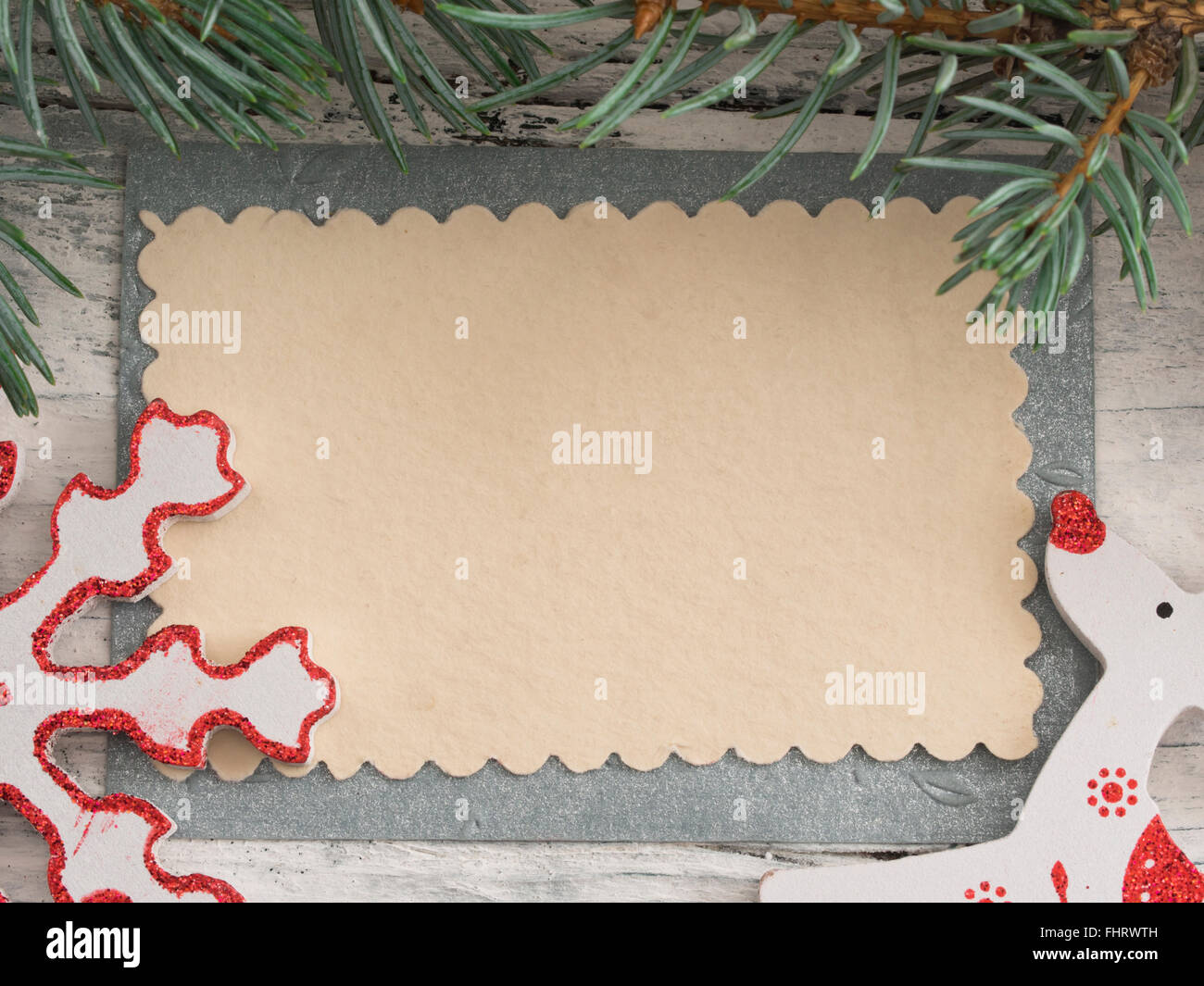 blank note with decoration Stock Photo - Alamy