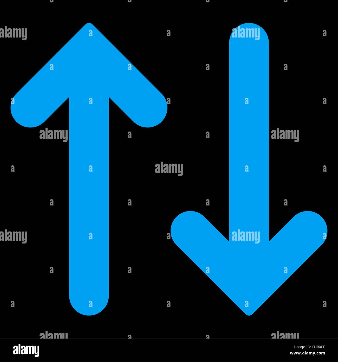 Flip Vertical flat blue color icon Stock Photo - Alamy
