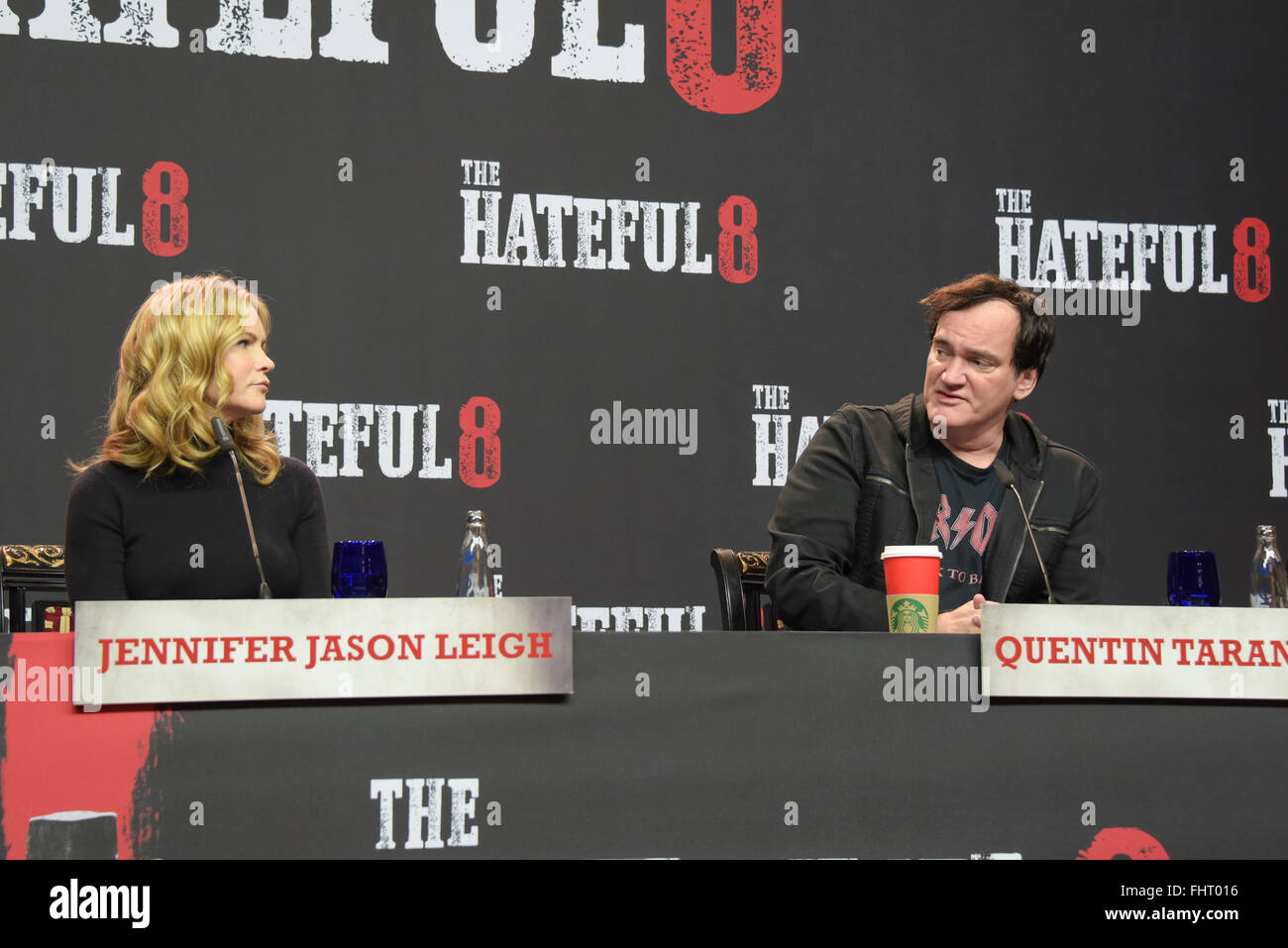 The Hateful 8 Berlin Press Conference in Potsdamer Platz. Featuring