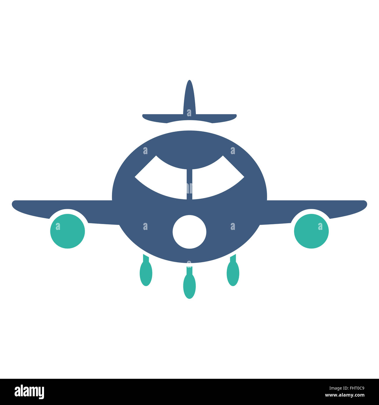 Cargo Aircraft Flat Icon Stock Photo - Alamy