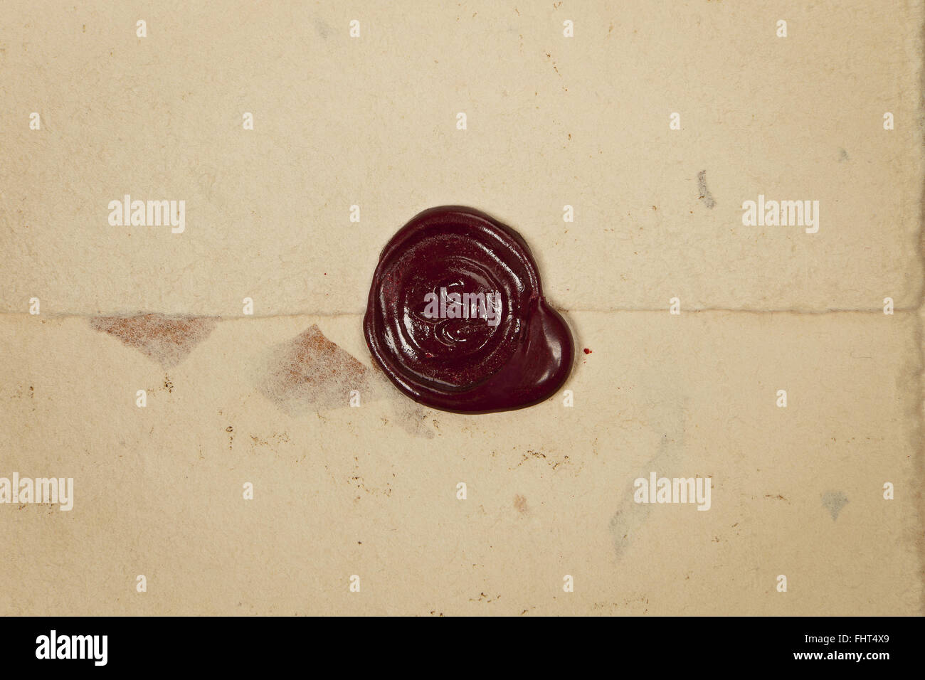 Old antique wax stamp Stock Photo Alamy