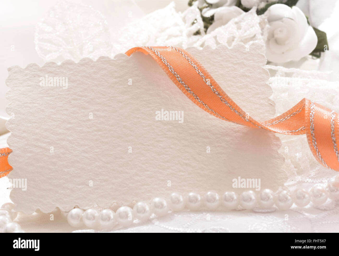 blank note with decoration Stock Photo - Alamy