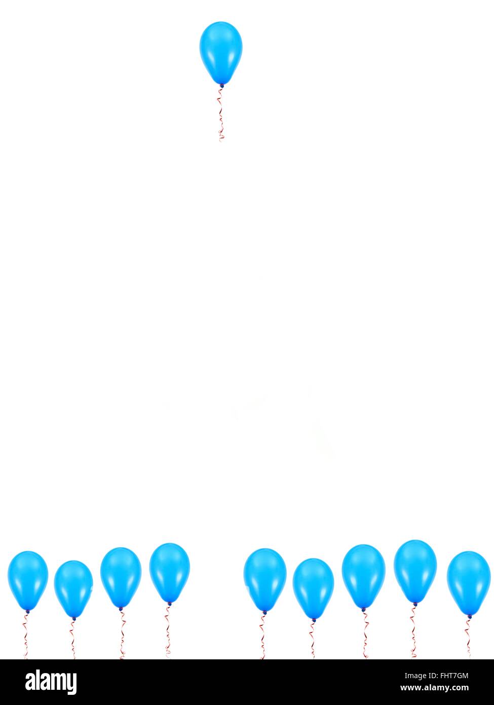 Balloons isolated against a white background Stock Photo - Alamy