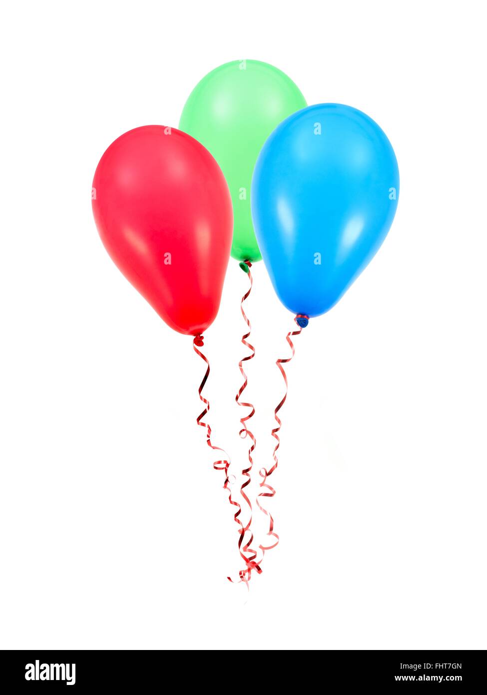 Balloons isolated against a white background Stock Photo - Alamy