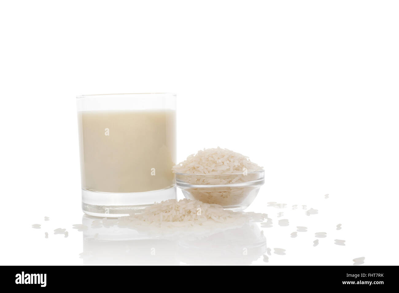 Rice milk. Stock Photo