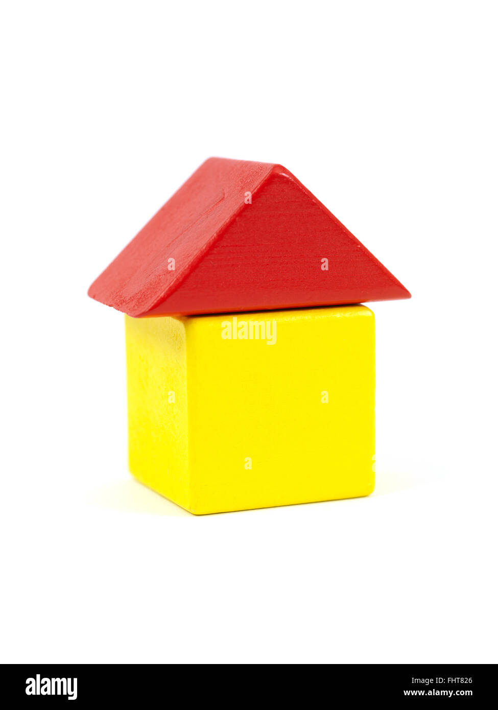 A toy house made from building blocks Stock Photo Alamy