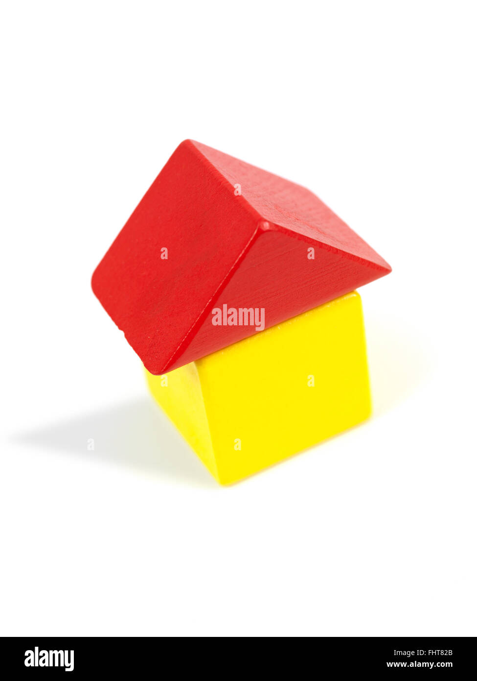 A toy house made from building blocks Stock Photo Alamy