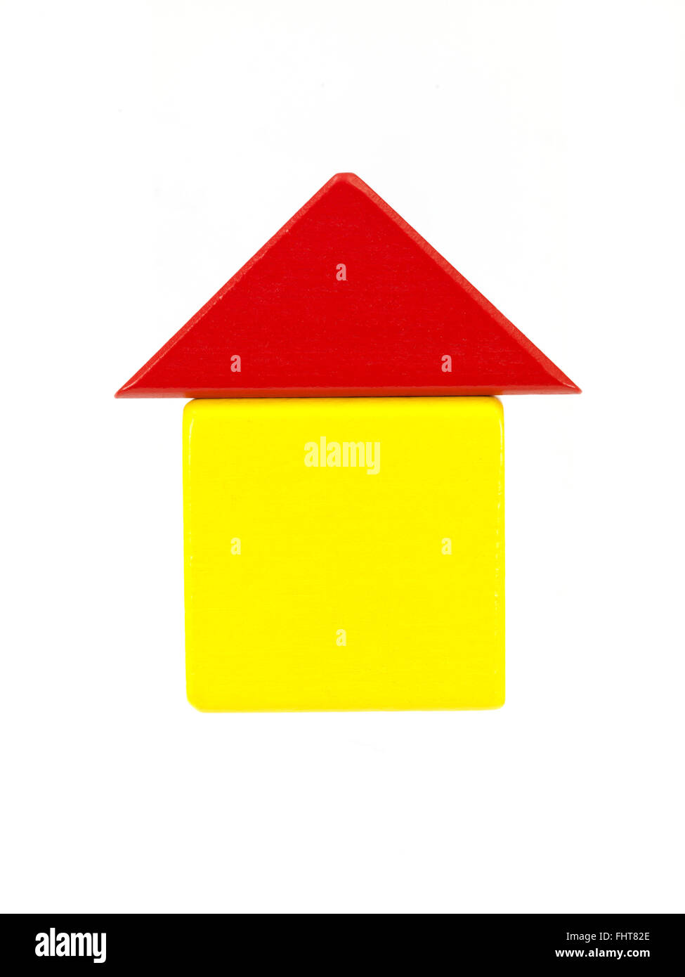 A toy house made from building blocks Stock Photo Alamy