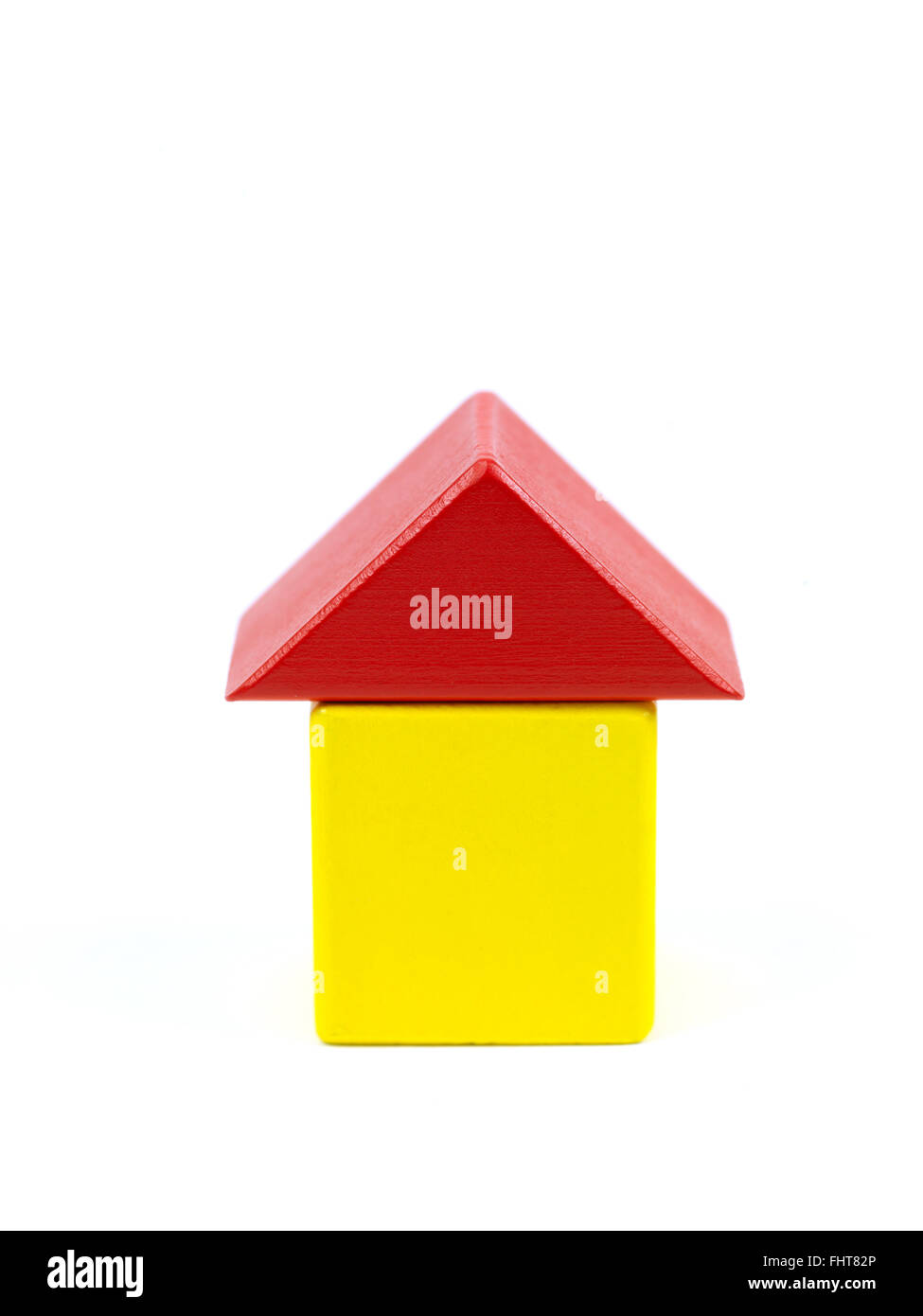 A toy house made from building blocks Stock Photo Alamy