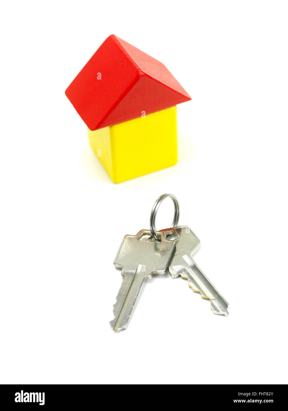 A toy house made from building blocks Stock Photo Alamy