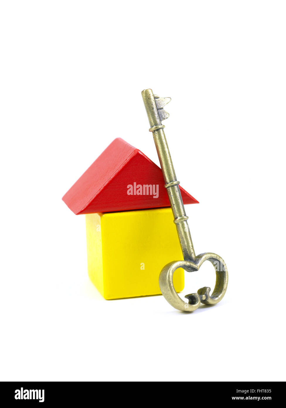 A toy house made from building blocks Stock Photo Alamy