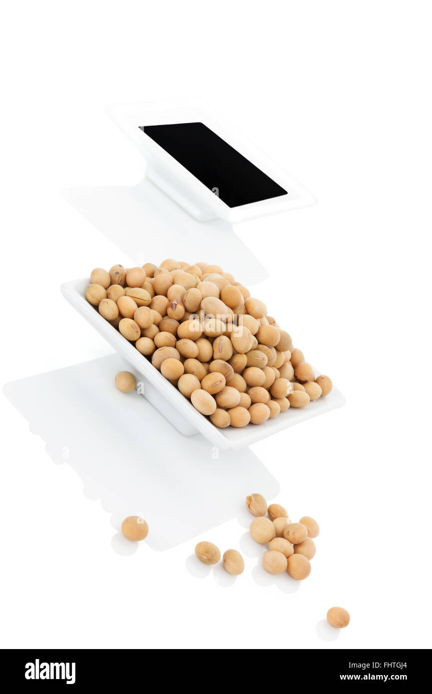 Soy sauce and soybeans Stock Photo Alamy