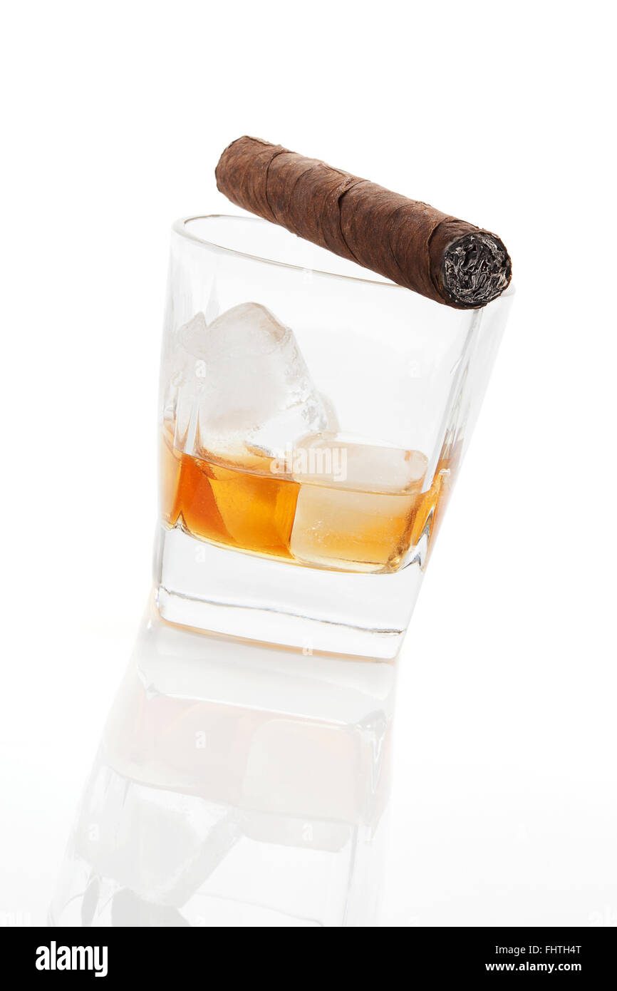 Alcohol and tobacco. Stock Photo