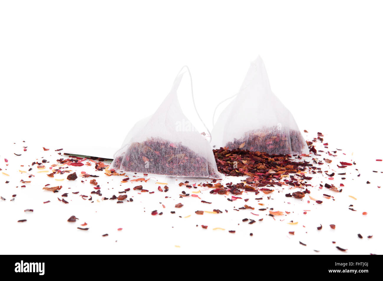 Dried fruit tea and teabag Stock Photo Alamy
