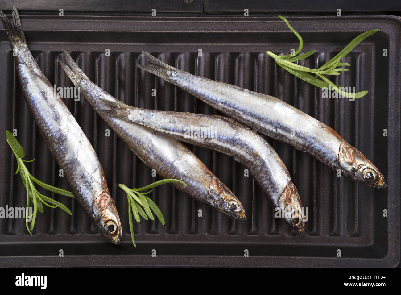 Fresh fish on grill Stock Photo - Alamy