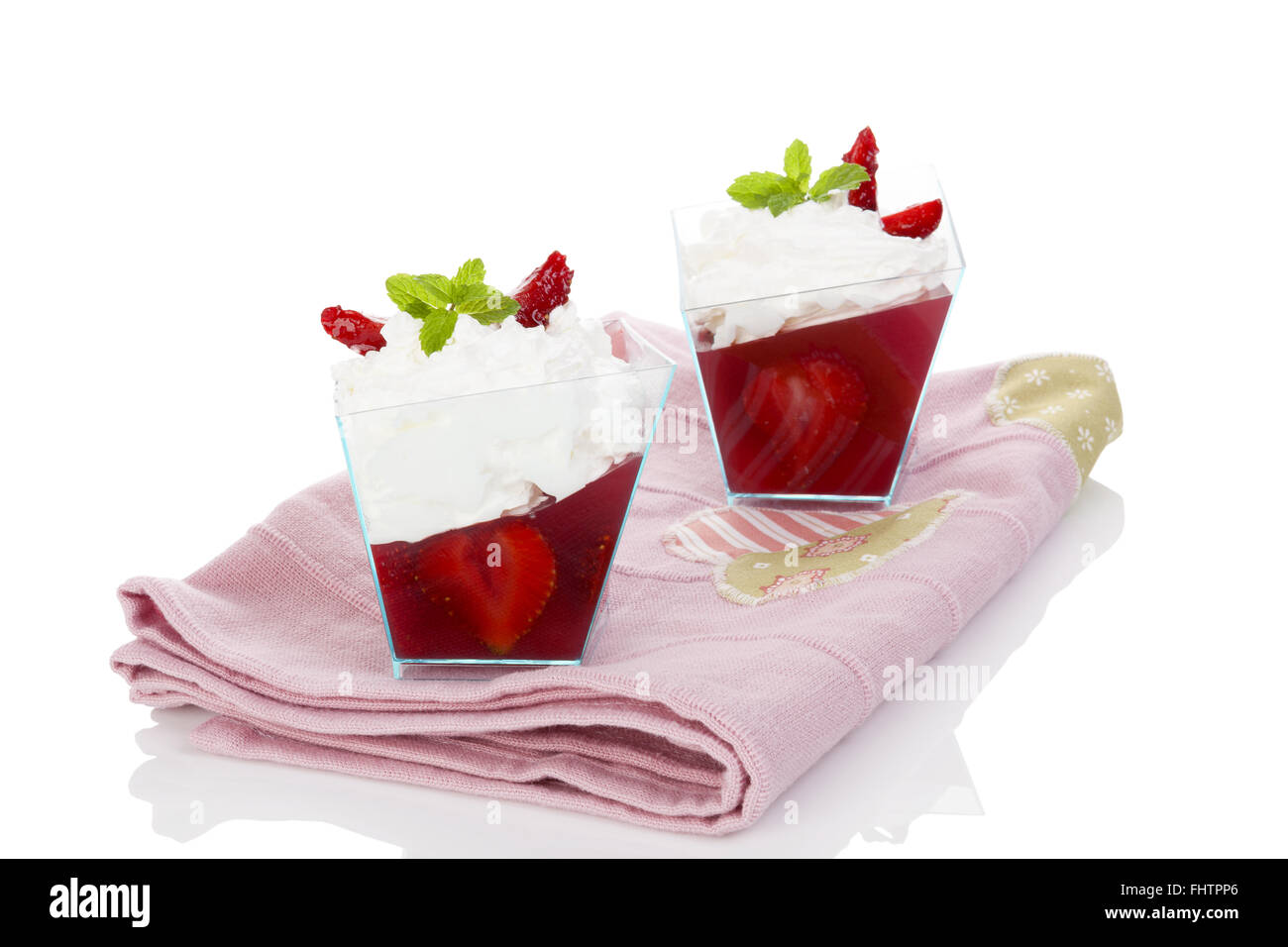 Strawberry mousse shot glass hi-res stock photography and images - Alamy