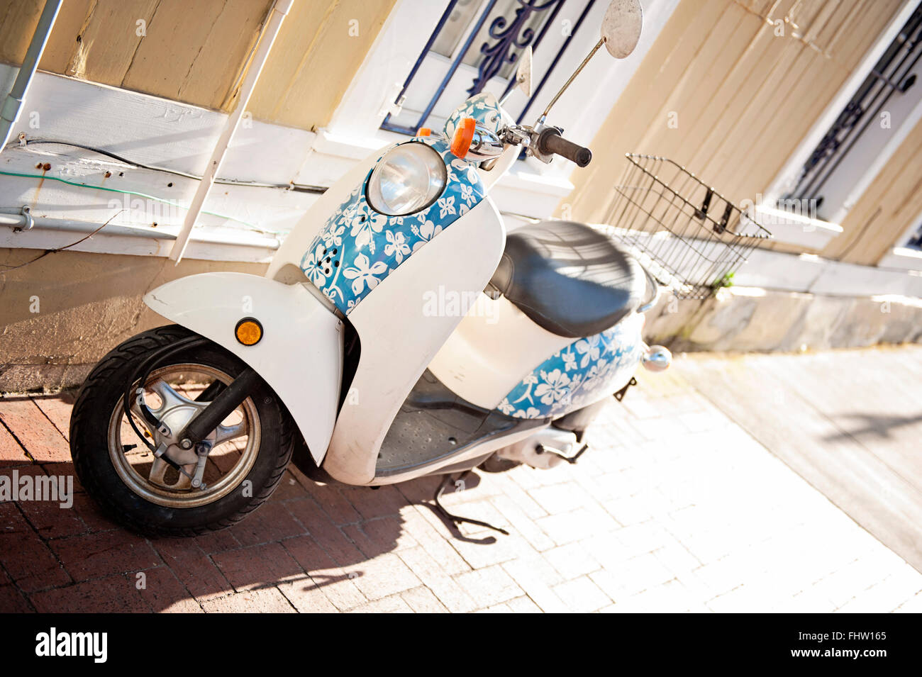 Colorful scooter in Key West Stock Photo Alamy