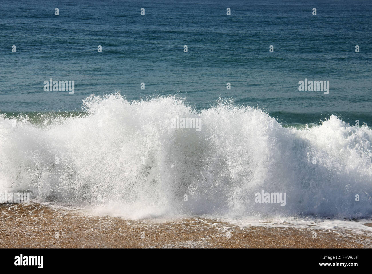 Waves on the Beach Costazul the Oyster River - RJ Stock Photo