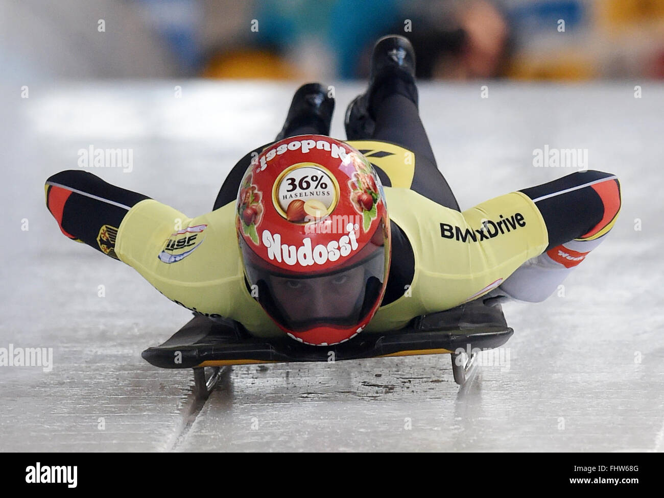 German Skeleton Koenigssee, Germany. 26th February, 2016. German Skeleton pilot Tina ...