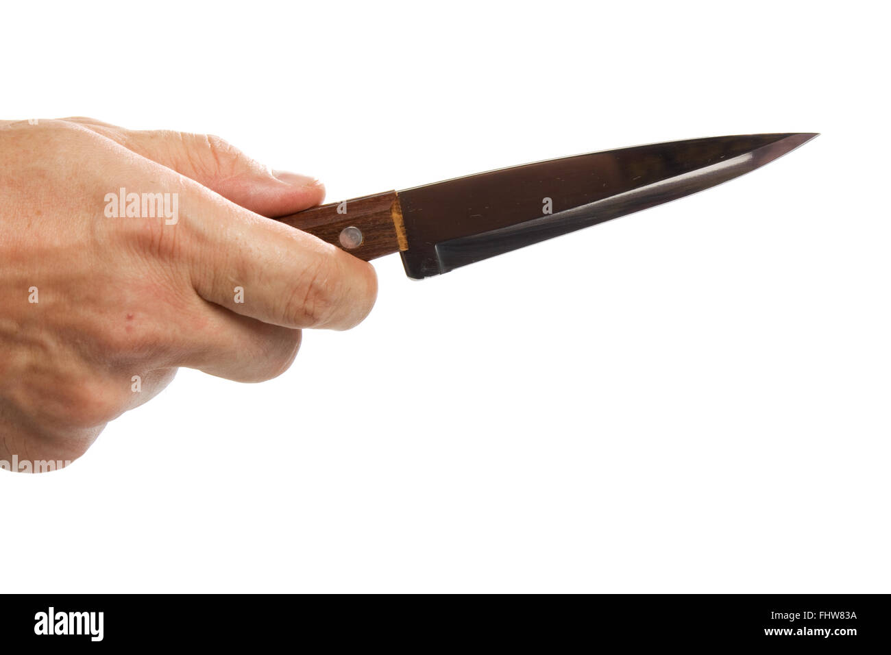 knife in hand Stock Photo Alamy