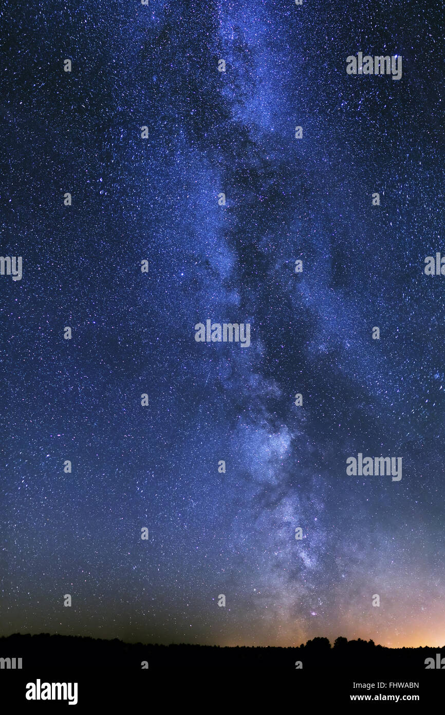 The Milky Way stars night landscape Stock Photo - Alamy