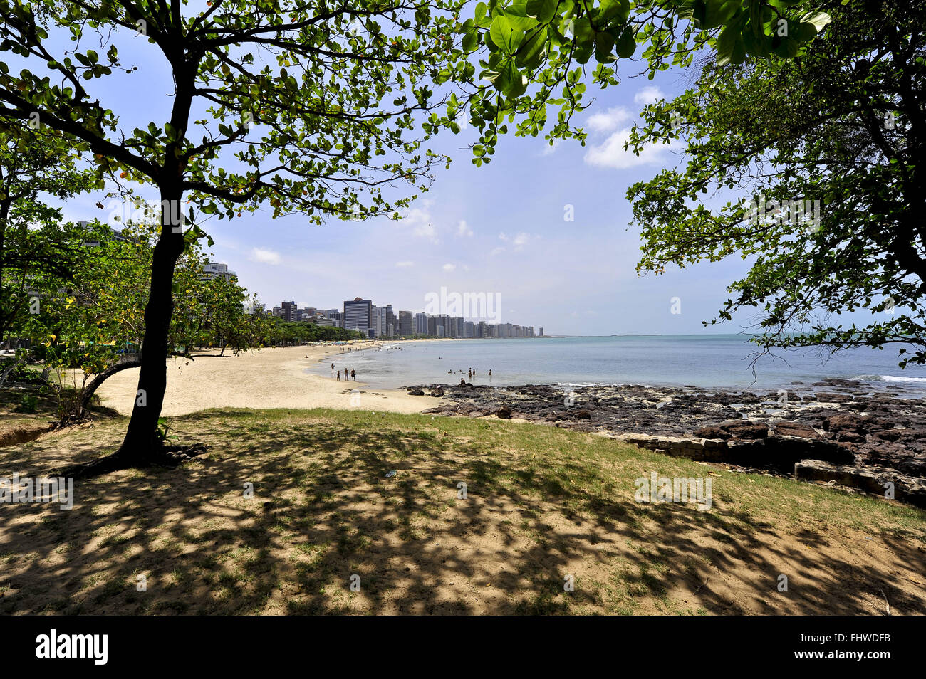 Meireles Beach with reefs Stock Photo Alamy