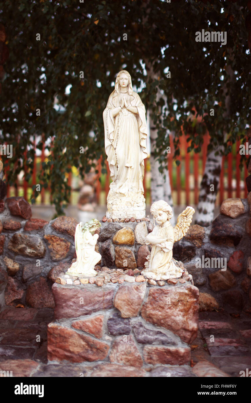 The Virgin statue. Catholic christian saint religion Stock Photo
