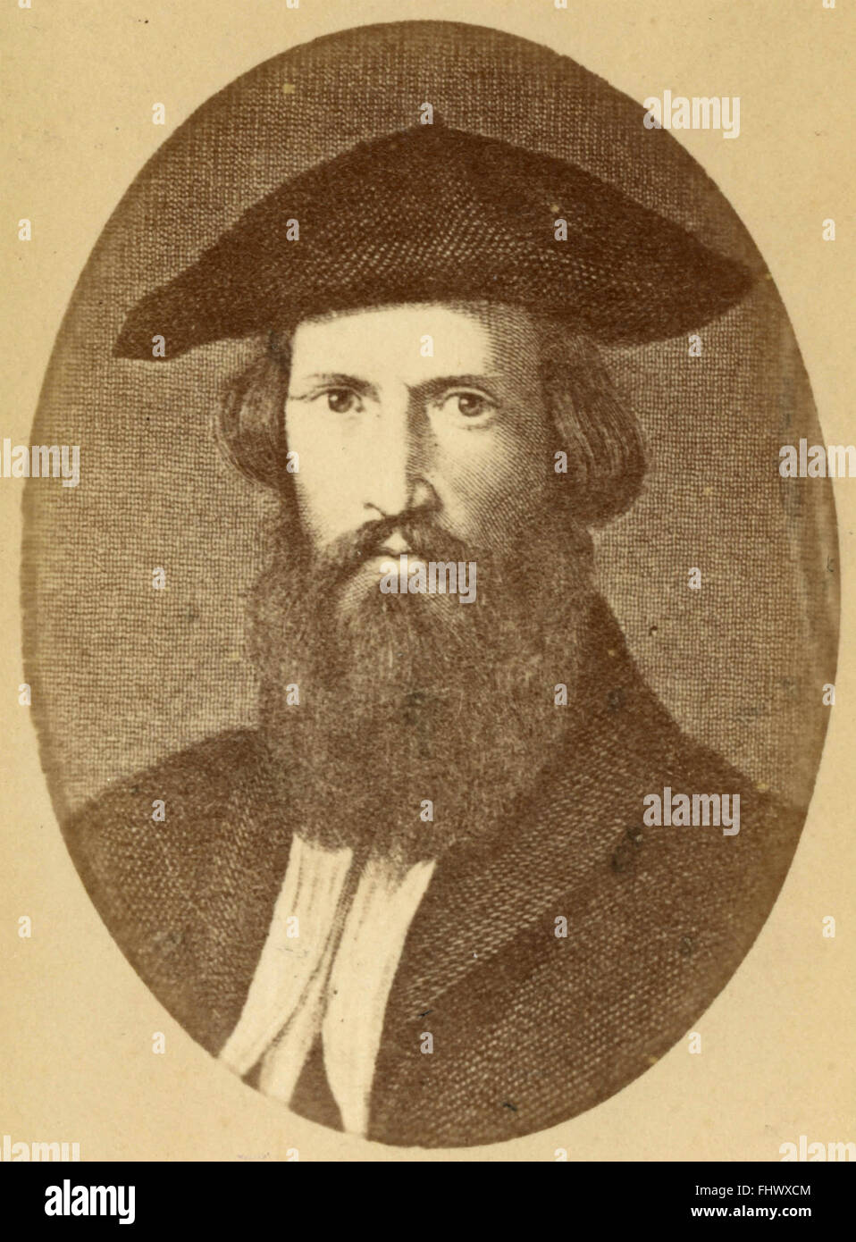 Portrait of Francesco Mazzuoli, painter called Parmigiano Stock Photo